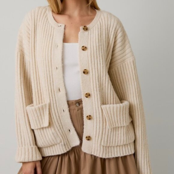 BETTER THAN BEFORE KNIT CARDIGAN - Picture 1 of 3